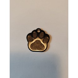 médaillon patte initiale à gravé