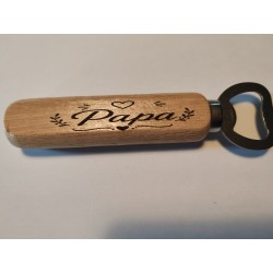 Papa ouvre bouteille en bois