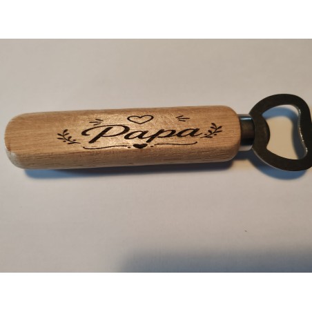 Papa ouvre bouteille en bois