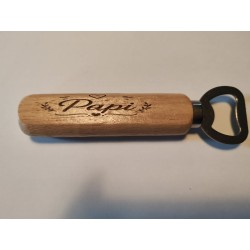Papi ouvre bouteille en bois