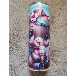 Licorne & glace sur la plage