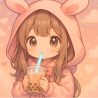Fille Kawaii & Bubble Tea