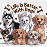 La vie est plus belle avec des chiens