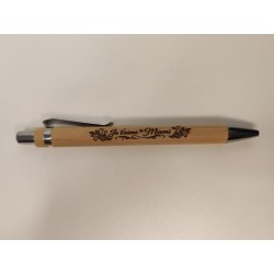 Stylo gravé je t'aime mami