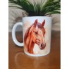 Tasse cheval marron