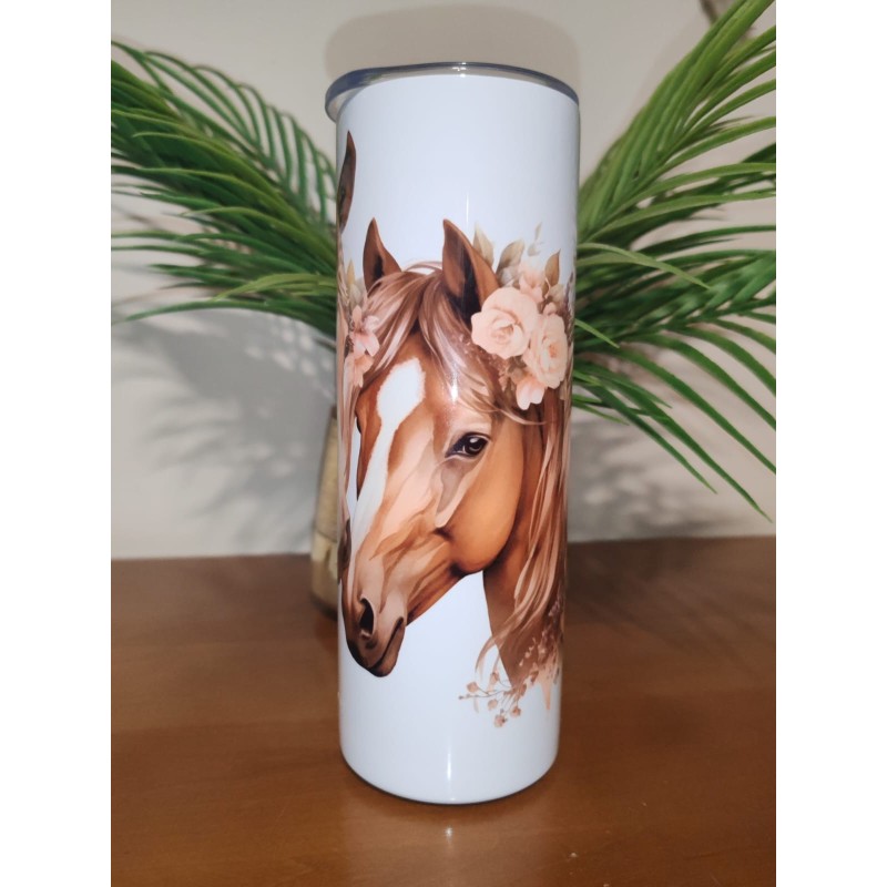 Tumbler couple cheval