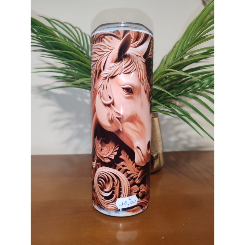 Tumbler cheval bois