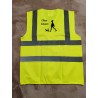 Gilet jaune floqué chien d'amour