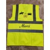 Gilet jaune pour cavalier