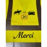 Gilet jaune pour cavalier