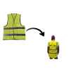 Gilet jaune personnalisé