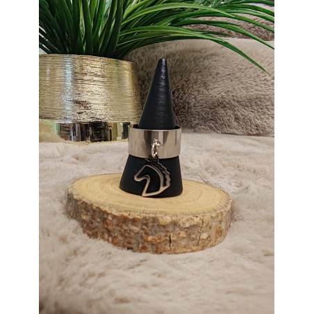 Bague breloque tête de cheval