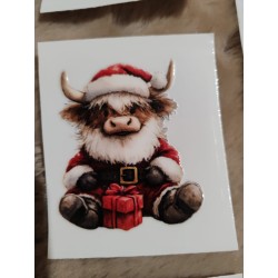 DTF vaches de noël pour tasse