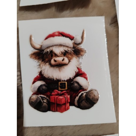 DTF vaches de noël pour tasse