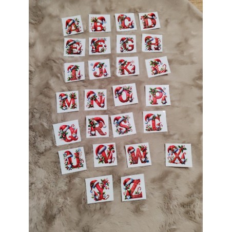 DTF alphabet gnomes pour tasse