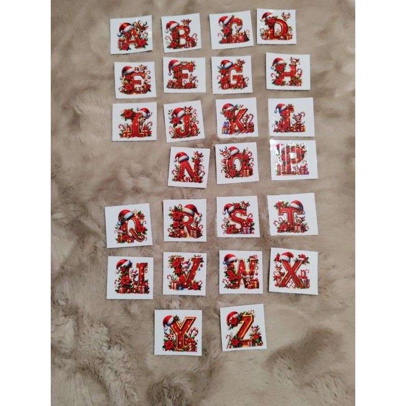 DTF alphabet rênes pour tasse