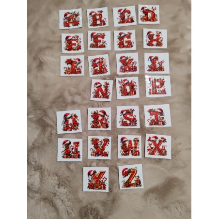 DTF alphabet rênes pour tasse