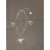 Bracelet breloques cheval + fer