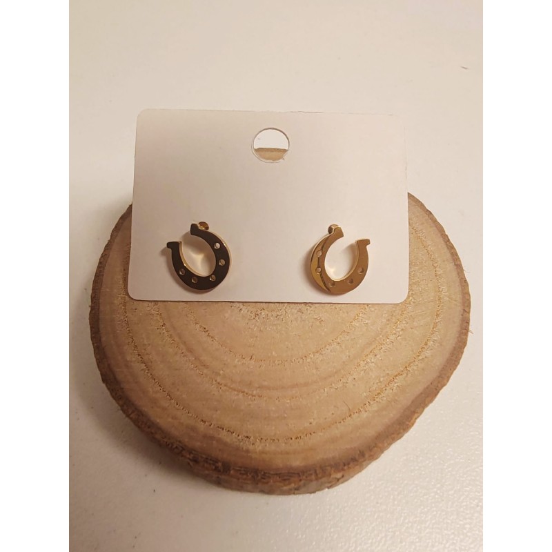 Boucle d'oreille fer à cheval