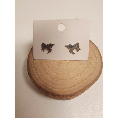 Boucle d'oreille unicorn