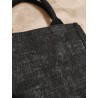 Petit sac en toile personnalisé noir