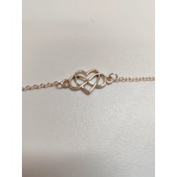 Bracelet coeur infini