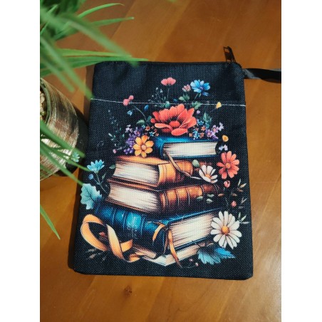 Housse de livre fleuries