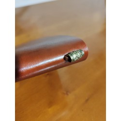 Carnet de voyage en cuir marron clair