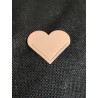 Marque page coeur en cuir