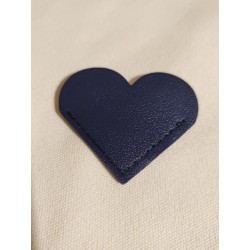 Marque page coeur en cuir