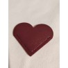 Marque page coeur en cuir
