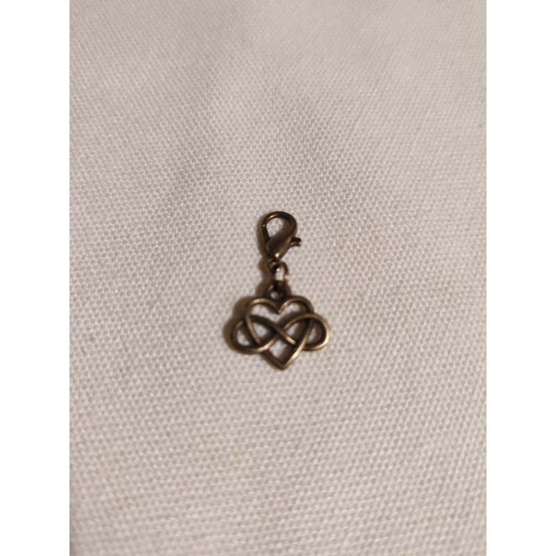 Breloque coeur infini