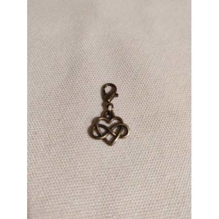 Breloque coeur infini