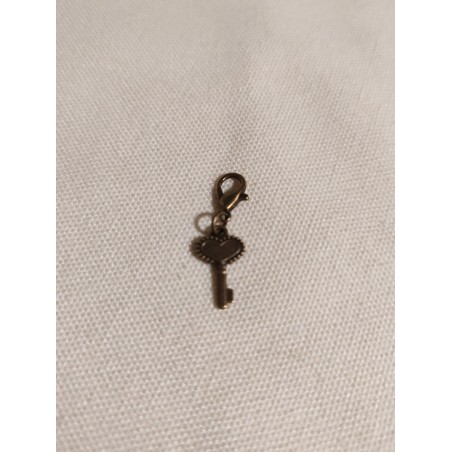 Breloque clés coeur