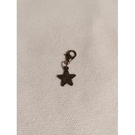 Breloque étoile avec texte