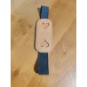 Porte stylos coeur en cuir avec élastique