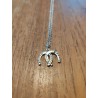 Collier fer cheval double