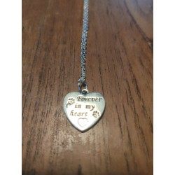 Collier Coeur "Forever in my heart"