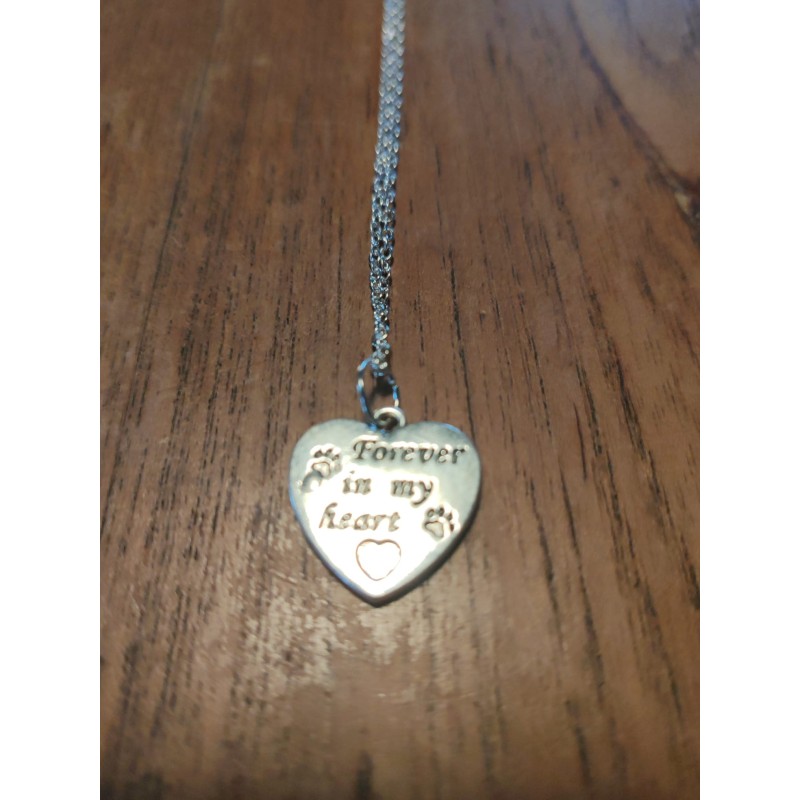 Collier Coeur "Forever in my heart"