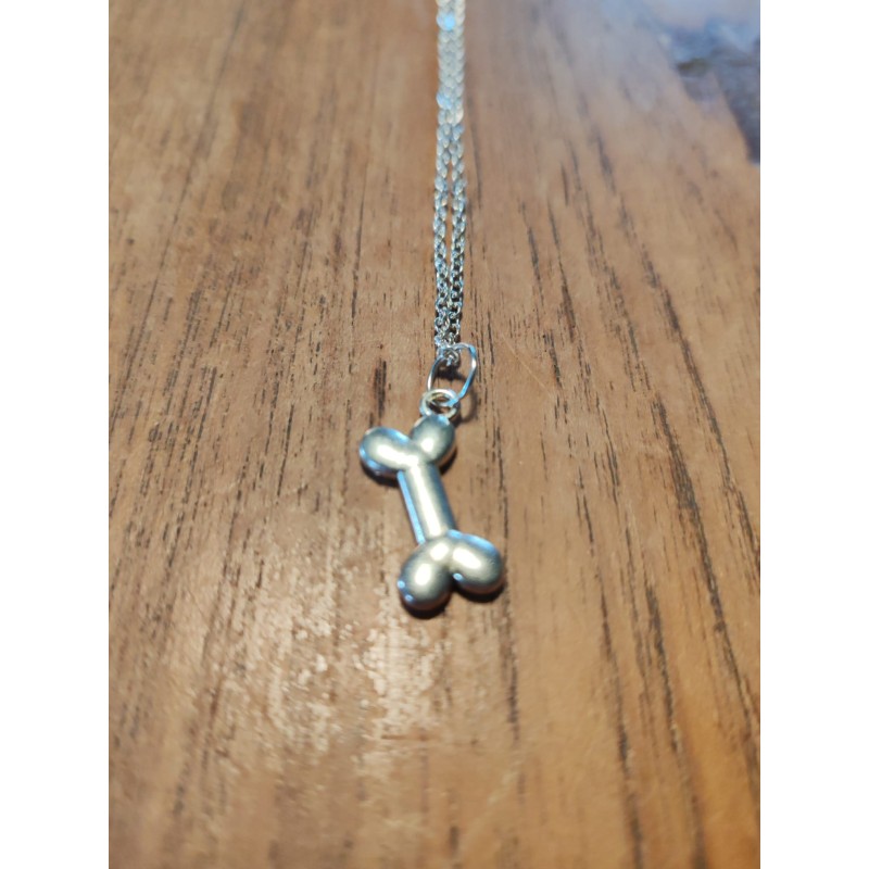 collier pendentif os