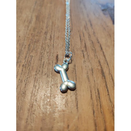 collier pendentif os