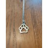 Collier silhouette patte de chien