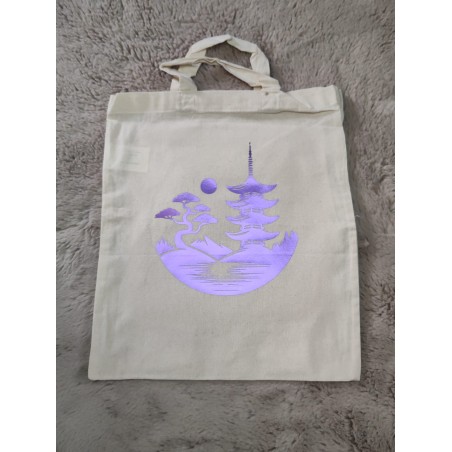 Paysage japonais sac coton