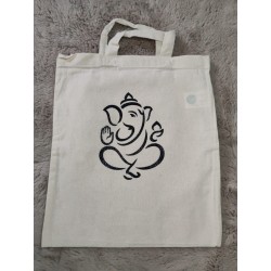 Eléphant pailleté sac coton