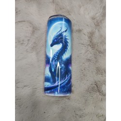 🌙🐉 Tumbler 20oz Dragon, Lune & Pierres Précieuses – Mystère & Énergie 💎✨