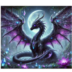 🌙🐉 Tumbler 20oz Dragon, Lune & Pierres Précieuses – Mystère & Énergie 💎✨