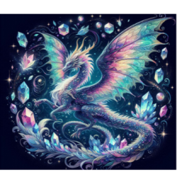 🌙🐉 Tumbler 20oz Dragon et Pierres Précieuses – Mystère & Énergie 💎✨