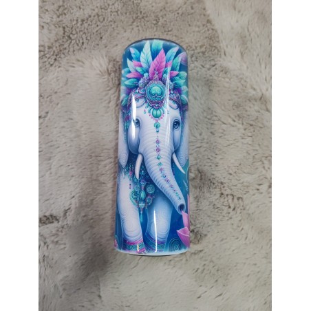 🐘🪷 Tumbler 20oz Éléphants & Lotus – Sagesse & Sérénité 🪷🐘