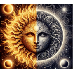 🌙☀️ Tumbler 20oz Visage Lune & Soleil – Harmonie & Lumière ☀️🌙