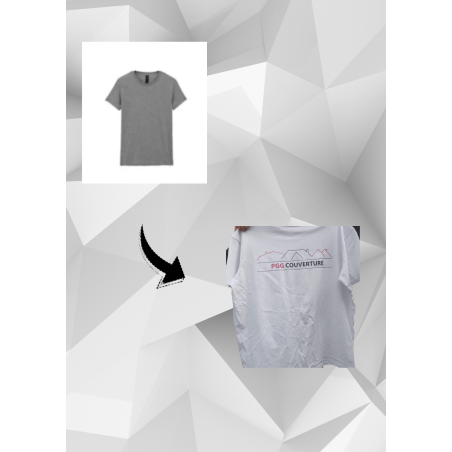 Tee-shirt adulte mixte flocage personnalisé sur commande